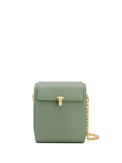 The Volon Po Box Crossbody Bag In Green