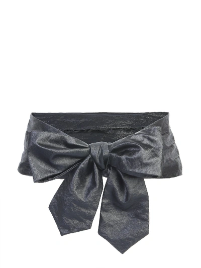 Philosophy Di Lorenzo Serafini Soft Belt With Bow In Black