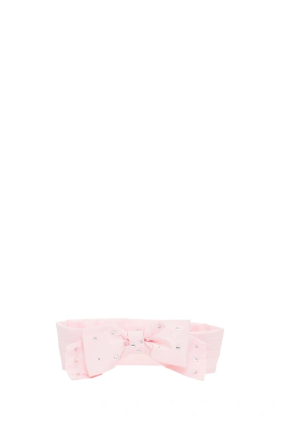 Philosophy Di Lorenzo Serafini Bow Belt With Rhinestones In Rosa