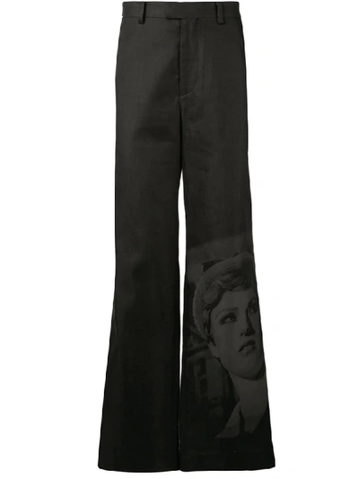 Undercover Wide-leg Trousers In Black