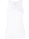 Majestic Basic Soft Touch Scoop-neck Tank In White