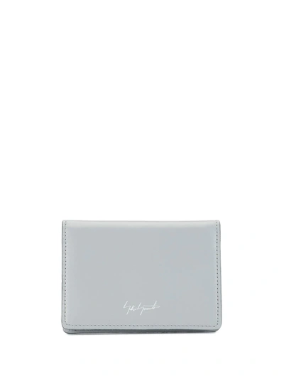 Discord Yohji Yamamoto Embroidered Logo Bifold Wallet In Grey