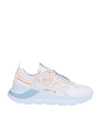 DATE D.A.T.E. NETKI FUGA SNEAKERS IN WHITE FABRIC,11299930