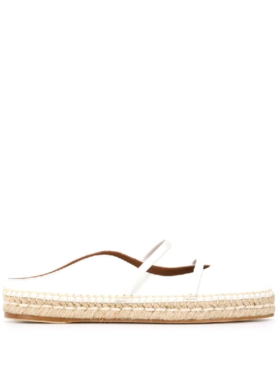 Malone Souliers Sienna Strappy Espadrilles In White