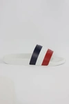 Moncler Logo Leather Slide Sandals