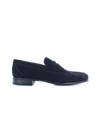 MORESCHI GRAZ BLUE SUEDE LOAFER,11304559