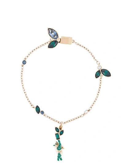 Atelier Swarovski Beautiful Earth Panda Bracelet In Gold