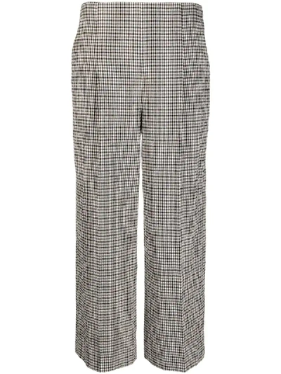 Chalayan Cropped Wide Leg Trousers In Black