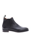 John Lobb Lawry Slip-on Boots In Leather In Black