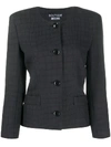 BOUTIQUE MOSCHINO CROCODILE PRINT FITTED JACKET