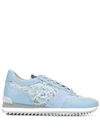 LE SILLA FLORAL LACE PANEL SNEAKERS