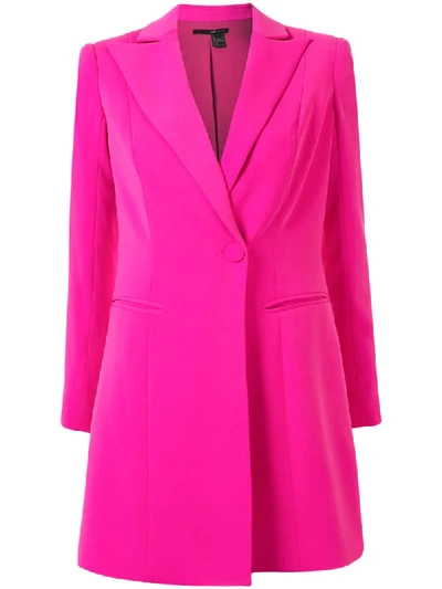 Jay Godfrey Ace Tuxedo Mini Dress In Bright Fuchsia