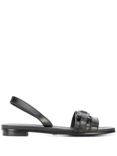 Alyx Flat Sandal With Buckle In Black
