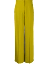 Alberta Ferretti Wide-leg Trousers In Green