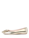 ROGER VIVIER BALLERINA GOMMETTE GOLD,11358409