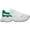 Dolce & Gabbana Dolce And Gabbana White And Green Daymaster Sneakers In Bianco