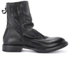 MOMA MOMA BLACK LEATHER ANKLE BOOT,1CW002-CU-NERO
