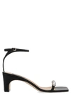 Sergio Rossi Glitterama Embellished Toe Strap Sandal In Black