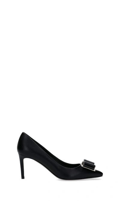 Ferragamo High-heeled Shoe In Black