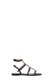 Valentino Rockstud Sandals In Black