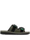 PS BY PAUL SMITH TOUCH-STRAP SANDALS