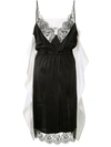 MM6 MAISON MARGIELA LACE-TRIM SLIP DRESS