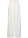 Le Kasha Sohag High Waisted Pants In White