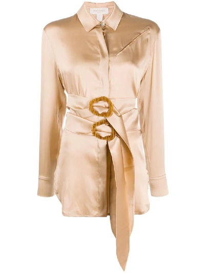 Materiel Double Belt Shirt In Neutrals