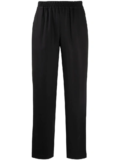 Sunspel Elasticated Waist Trousers In Black