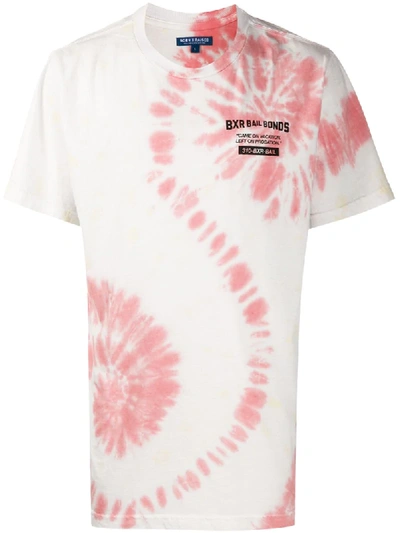 Bornxraised Logo Print Tie Dye T-shirt In White