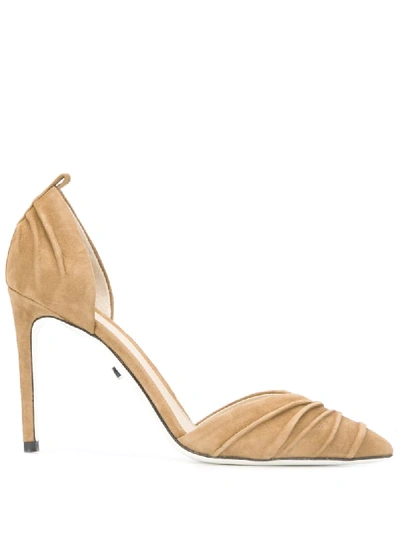 Greymer 105mm Suede Pumps In Brown