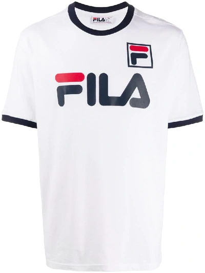 Fila Kelvin Logo Print T-shirt In White