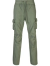 John Elliott Slim-fit Cotton Drawstring Cargo Trousers In Green