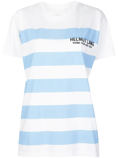 Helmut Lang Striped T-shirt In White
