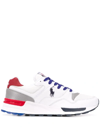 Polo Ralph Lauren Contrast Lace Sneakers In White
