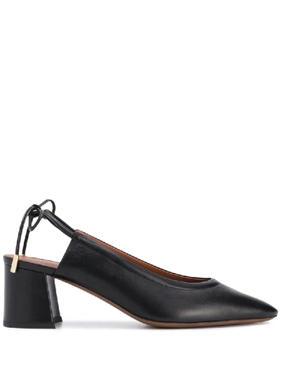 L'autre Chose Tie Fastening Pumps In Black