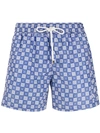 BORRELLI DRAWSTRING PRINTED SHORTS