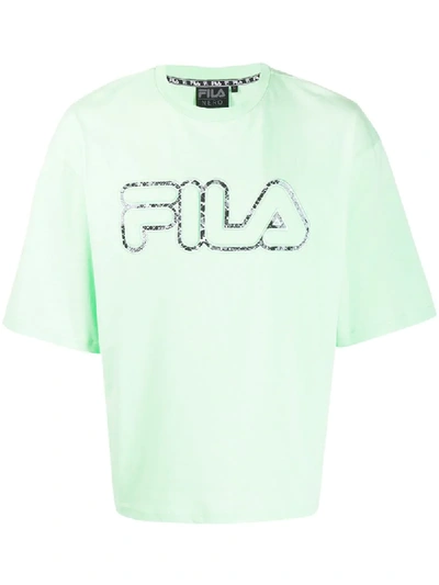Fila Embossed Logo T-shirt In Green