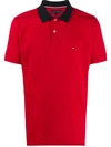 TOMMY HILFIGER LOGO EMBROIDERED POLO SHIRT