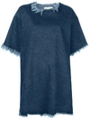 Marques' Almeida Oversized Denimt-shirt Dress In Blue