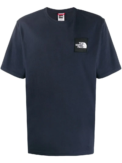 The North Face Logo Patch T-shirt In Blue