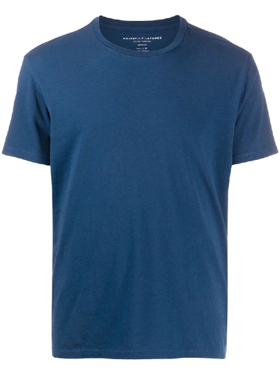 Majestic Round Neck T-shirt In Blue