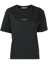 Acne Studios Cropped Length Logo T-shirt In Black