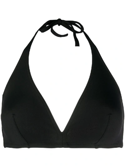 Eres Bandito Triangle Bikini Top In Black