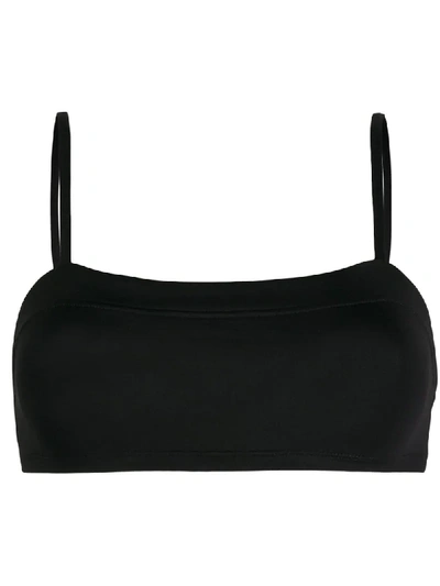 Eres Square Neck Bikini Top In Black