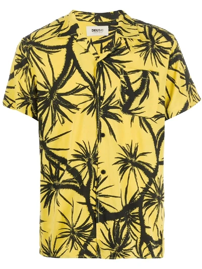 Deus Ex Machina Dean Tropical-print Shirt In Yellow