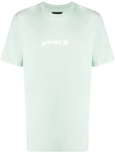 Paura Logo-print T-shirt In Blue