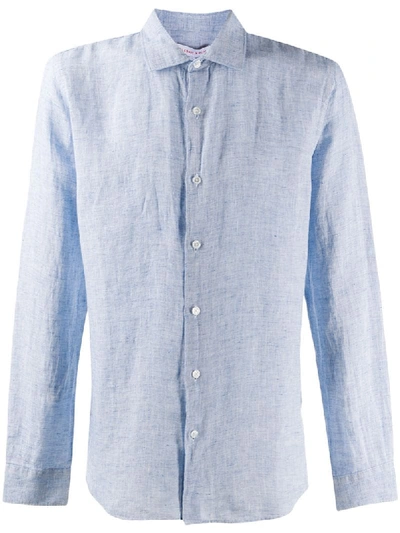 Orlebar Brown Long Sleeve Shirt In Blue