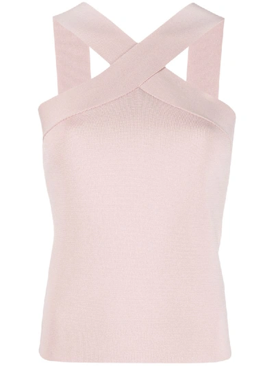 P.a.r.o.s.h Top Mit Überkreuzten Trägern In Pink