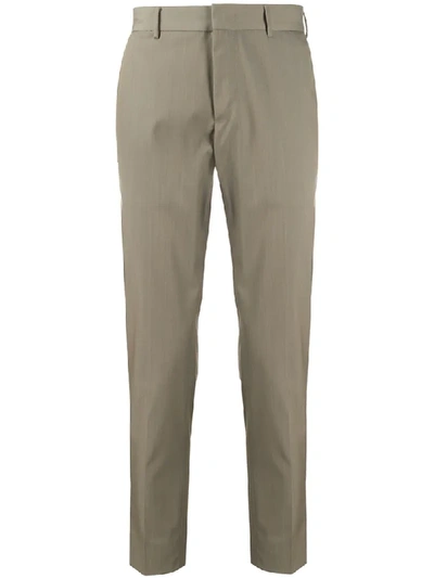 Pt01 Skinny Fit Tailored Trousers In Neutrals
